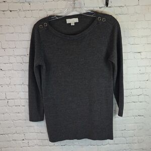 Carolyn Taylor Charcoal Crew Neck Sweater